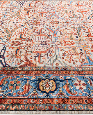 Serapi One-of-a-Kind Wool Gray Area Rug 9' 0" x 11' 10"