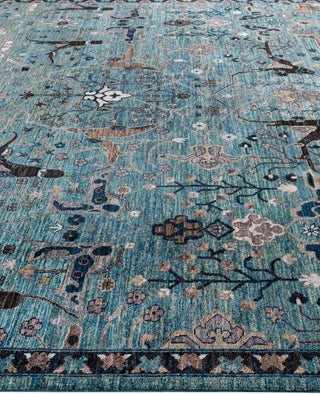 Serapi One-of-a-Kind Wool Green Area Rug 9' 0" x 12' 0"