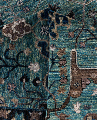 Serapi One-of-a-Kind Wool Green Area Rug 9' 0" x 12' 0"
