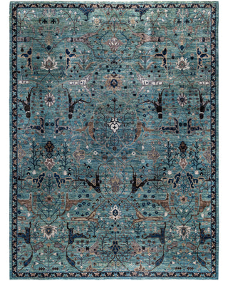 Serapi One-of-a-Kind Wool Green Area Rug 9' 0" x 12' 0"