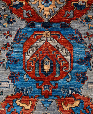 Serapi One-of-a-Kind Wool Gray Area Rug 9' 0" x 11' 7"