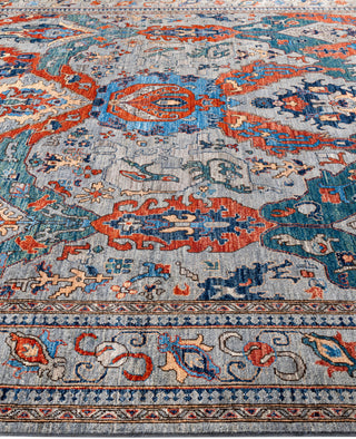 Serapi One-of-a-Kind Wool Gray Area Rug 9' 0" x 11' 7"