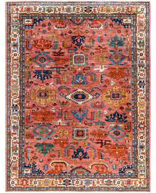 Serapi One-of-a-Kind Wool Pink Area Rug 9' 1" x 11' 10"