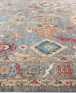 Serapi One-of-a-Kind Wool Gray Area Rug 9' 1" x 12' 2"