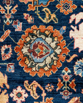 Serapi One-of-a-Kind Wool Blue Area Rug 9' 1" x 11' 9"