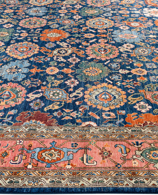 Serapi One-of-a-Kind Wool Blue Area Rug 9' 1" x 11' 9"
