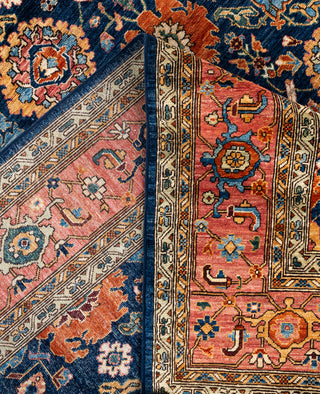 Serapi One-of-a-Kind Wool Blue Area Rug 9' 1" x 11' 9"