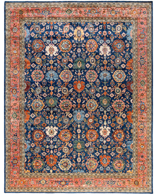 Serapi One-of-a-Kind Wool Blue Area Rug 9' 1" x 11' 9"