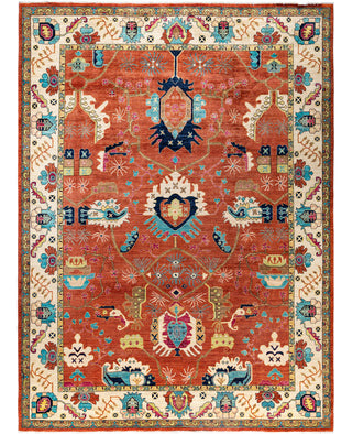Serapi One-of-a-Kind Wool Red Area Rug 9' 0" x 12' 2"