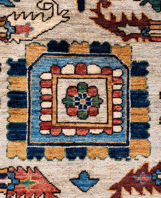 Serapi One-of-a-Kind Wool Ivory Area Rug 9' 1" x 12' 1"