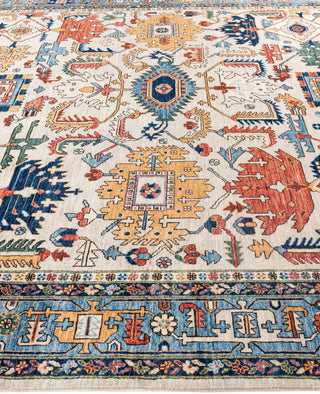 Serapi One-of-a-Kind Wool Ivory Area Rug 9' 1" x 12' 1"