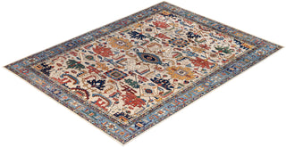 Serapi One-of-a-Kind Wool Ivory Area Rug 9' 1" x 12' 1"