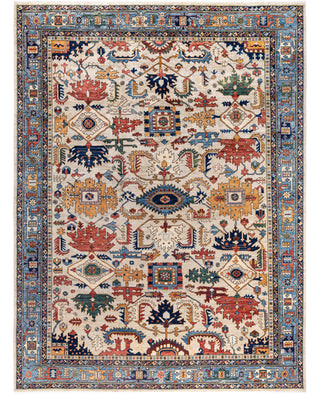 Serapi One-of-a-Kind Wool Ivory Area Rug 9' 1" x 12' 1"