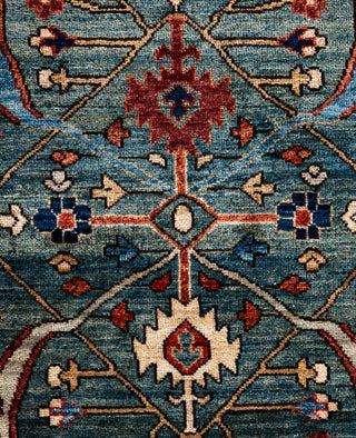 Serapi One-of-a-Kind Wool Green Area Rug 9' 2" x 12' 0"