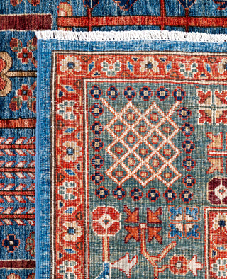 Serapi One-of-a-Kind Wool Blue Area Rug 9' 3" x 11' 10"