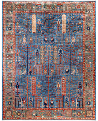 Serapi One-of-a-Kind Wool Blue Area Rug 9' 3" x 11' 10"