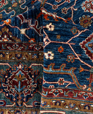 Serapi One-of-a-Kind Wool Blue Area Rug 9' 2" x 11' 11"