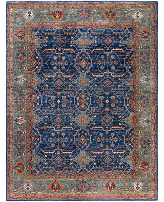 Serapi One-of-a-Kind Wool Blue Area Rug 9' 2" x 11' 11"