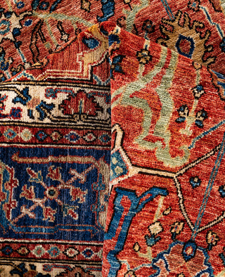 Serapi One-of-a-Kind Wool Red Area Rug 8' 0" x 9' 10"