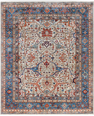 Serapi One-of-a-Kind Wool Gray Area Rug 8' 1" x 9' 11"