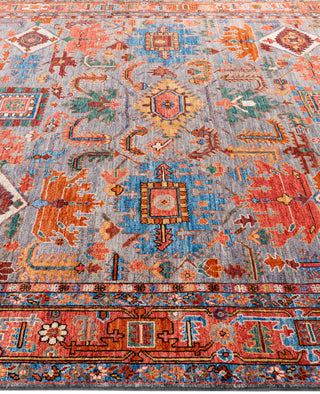 Serapi One-of-a-Kind Wool Gray Area Rug 8' 2" x 9' 9"