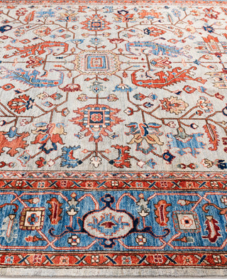 Serapi One-of-a-Kind Wool Gray Area Rug 8' 2" x 10' 1"