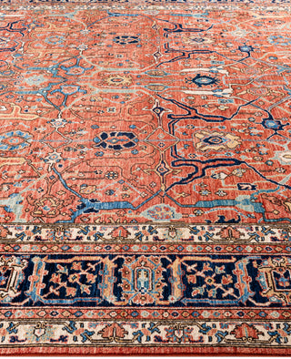 Serapi One-of-a-Kind Wool Blue Area Rug 8' 3" x 9' 9"