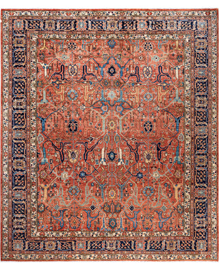 Serapi One-of-a-Kind Wool Blue Area Rug 8' 3" x 9' 9"