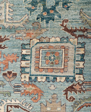 Serapi One-of-a-Kind Wool Green Area Rug 8' 0" x 9' 9"