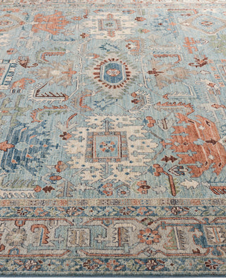 Serapi One-of-a-Kind Wool Green Area Rug 8' 0" x 9' 9"