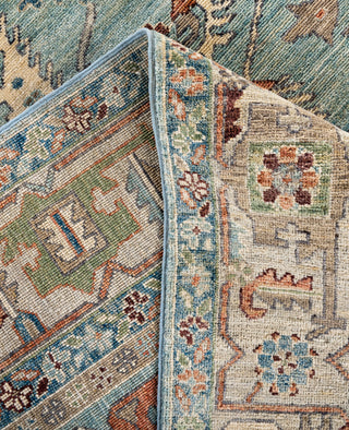 Serapi One-of-a-Kind Wool Green Area Rug 8' 0" x 9' 9"