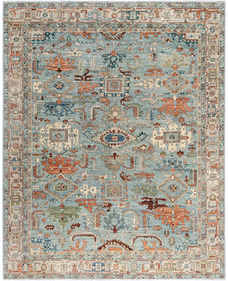 Serapi One-of-a-Kind Wool Green Area Rug 8' 0" x 9' 9"