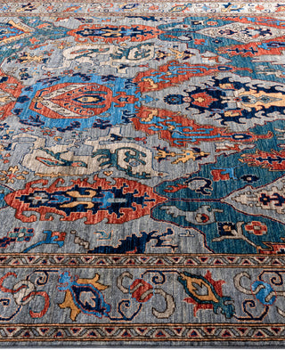 Serapi One-of-a-Kind Wool Gray Area Rug 8' 2" x 9' 10"
