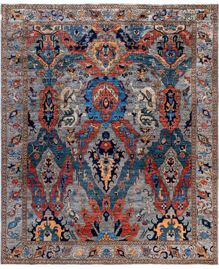 Serapi One-of-a-Kind Wool Gray Area Rug 8' 2" x 9' 10"