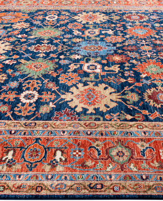 Serapi One-of-a-Kind Wool Blue Area Rug 8' 0" x 9' 10"
