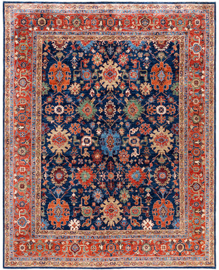 Serapi One-of-a-Kind Wool Blue Area Rug 8' 0" x 9' 10"