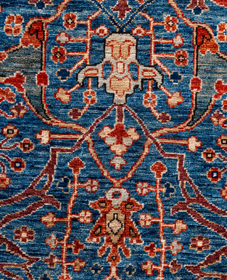 Serapi One-of-a-Kind Wool Blue Area Rug 8' 0" x 9' 11"