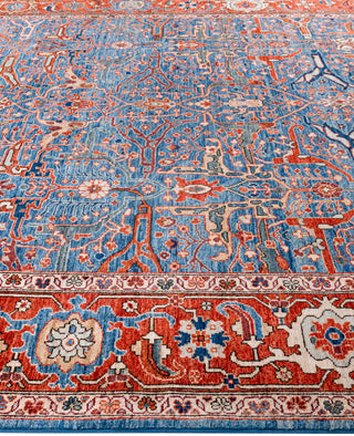 Serapi One-of-a-Kind Wool Blue Area Rug 8' 0" x 9' 11"