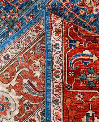 Serapi One-of-a-Kind Wool Blue Area Rug 8' 0" x 9' 11"