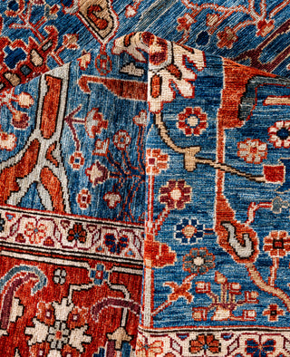 Serapi One-of-a-Kind Wool Blue Area Rug 8' 0" x 9' 11"