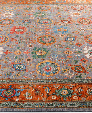 Serapi One-of-a-Kind Wool Gray Area Rug 8' 1" x 10' 3"