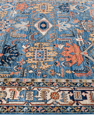 Serapi One-of-a-Kind Wool Blue Area Rug 8' 1" x 9' 9"