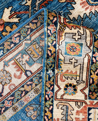 Serapi One-of-a-Kind Wool Blue Area Rug 8' 1" x 9' 9"