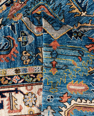 Serapi One-of-a-Kind Wool Blue Area Rug 8' 1" x 9' 9"