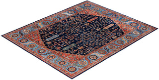 Serapi One-of-a-Kind Wool Blue Area Rug 8' 3" x 9' 10"
