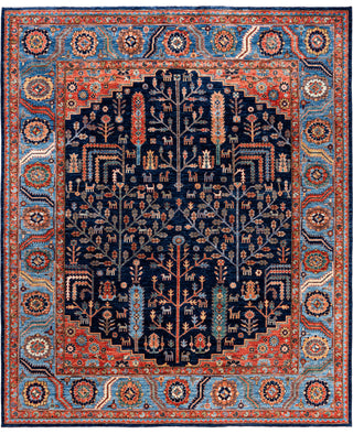 Serapi One-of-a-Kind Wool Blue Area Rug 8' 3" x 9' 10"