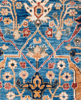 Serapi One-of-a-Kind Wool Blue Area Rug 7' 9" x 9' 9"