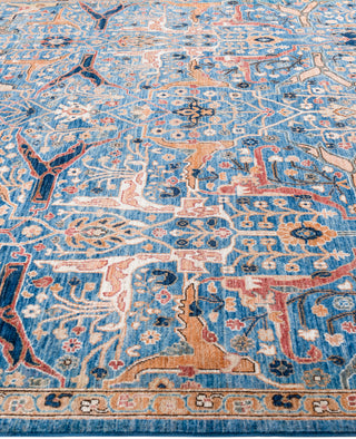 Serapi One-of-a-Kind Wool Blue Area Rug 7' 9" x 9' 9"
