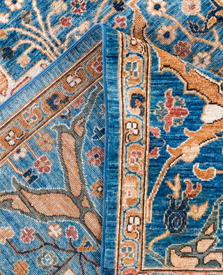 Serapi One-of-a-Kind Wool Blue Area Rug 7' 9" x 9' 9"