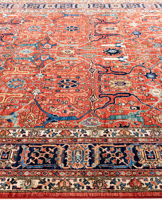 Serapi One-of-a-Kind Wool Red Area Rug 7' 10" x 9' 10"